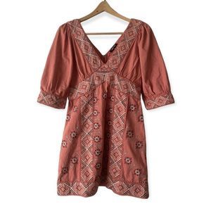 Anthropology women’s pink mini dress size M